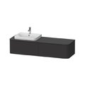 Тумба підвісна під раковину зліва 160х55 см Duravit Happy D. 2 Plus, графіт (HP4934L8080) Duravit Тумби