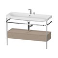 Мебельный комплект с раковиной на 2 отверстия и консолью, 117,5х49 см, Duravit Happy D.2 Plus, льняной декор (HP4844E75750000) Duravit Мебельные комплекты