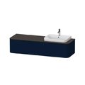 Тумба подвесная под раковину справа 160х55 см Duravit Happy D.2 Plus, темно-синий (HP4934R9898) Duravit Тумбы