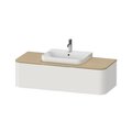 Тумба підвісна під раковину в центрі 130х55 см Duravit Happy D. 2 Plus, білий шовковисто-матовий (HP4932M3939) Duravit Тумби