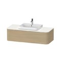 Тумба подвесная под раковину в центре 130х55 см Duravit Happy D.2 Plus, дуб (HP4932M7171) Duravit Тумбы