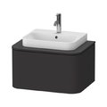 Тумба подвесная 65х48 см Duravit Happy D.2 Plus, графит (HP494008080) Duravit Тумбы