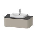 Тумба підвісна під раковину, 100х55 см Duravit Happy D. 2 Plus, сіро-коричневий (HP493106060) Duravit Тумби