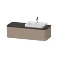 Тумба подвесная под раковину справа 130х55 см Duravit Happy D.2 Plus, льняной декор (HP4932R7575) Duravit Тумбы