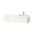 Тумба підвісна під раковину праворуч 160х55 см Duravit Happy D. 2 Plus, білий (HP4944R2222) Duravit Тумби