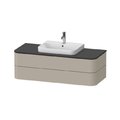 Тумба подвесная 130х55 см Duravit Happy D.2 Plus, серо-коричневый (HP496206060) Duravit Тумбы