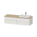 Тумба подвесная под раковину справа 160х55 см Duravit Happy D.2 Plus, белый шелковисто-матовый (HP4963R3939) Duravit Тумбы
