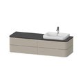 Тумба подвесная под раковину справа 160х55 см Duravit Happy D.2 Plus, серо-коричневый (HP4973R6060) Duravit Тумбы