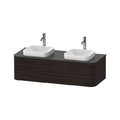 Тумба підвісна на 2 раковини 130х55 см Duravit Happy D. 2 Plus, горіх (HP4943B6969) Duravit Тумби