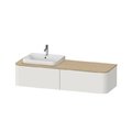 Тумба подвесная под раковину слева 160х55 см Duravit Happy D.2 Plus, белый шелковисто-матовый (HP4944L3939) Duravit Тумбы