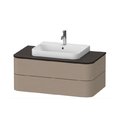 Тумба подвесная 100х55 см Duravit Happy D.2 Plus, льняной декор (HP497107575) Duravit Тумбы