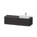 Тумба подвесная под раковину справа 160х55 см Duravit Happy D.2 Plus, графит (HP4973R8080) Duravit Тумбы