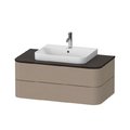 Тумба підвісна 100х55 см Duravit Happy D. 2 Plus, лляний декор (HP496107575) Duravit Тумби
