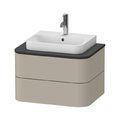 Тумба подвесная 65х48 см Duravit Happy D.2 Plus, серо-коричневый (HP496006060) Duravit Тумбы
