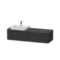 Тумба подвесная под раковину слева 160х55 см Duravit Happy D.2 Plus, графит (HP4944L8080) Duravit Тумбы