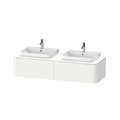 Тумба підвісна на 2 раковини 160х55 см Duravit Happy D. 2 Plus, білий матовий (HP4946B3636) Duravit Тумби
