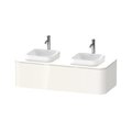 Тумба підвісна на 2 раковини 130х55 см Duravit Happy D. 2 Plus, білий (HP4943B2222) Duravit Тумби