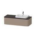 Тумба подвесная под раковину справа 130х55 см Duravit Happy D.2 Plus, льняной декор (HP4942R7575) Duravit Тумбы