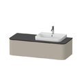 Тумба підвісна під раковину праворуч 130х55 см Duravit Happy D. 2 Plus, сіро-коричневий (HP4942R6060) Duravit Тумби