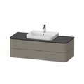 Тумба подвесная 130х55 см Duravit Happy D.2 Plus, серый камень (HP496209292) Duravit Тумбы