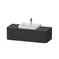 Тумба подвесная под раковину в центре 130х55 см Duravit Happy D.2 Plus, графит (HP4942M8080) Duravit Тумбы
