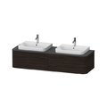 Тумба подвесная на 2 раковины 160х55 см Duravit Happy D.2 Plus, орех (HP4946B6969) Duravit Тумбы