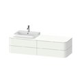 Тумба підвісна під раковину зліва 160х55 см Duravit Happy D. 2 Plus, білий супер матовий (HP4973L8484) Duravit Тумби