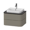 Тумба подвесная 65х48 см Duravit Happy D.2 Plus, серый камень (HP496009292) Duravit Тумбы