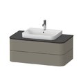 Тумба підвісна 100х55 см Duravit Happy D. 2 Plus, сірий камінь (HP496109292) Duravit Тумби