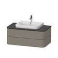 Тумба подвесная 100х55 см Duravit Happy D.2 Plus, серый камень (HP497109292) Duravit Тумбы