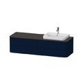 Тумба підвісна під раковину праворуч 160х55 см Duravit Happy D. 2 Plus, темно-синій (HP4973R9898) Duravit Тумби