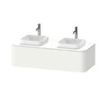 Тумба подвесная на 2 раковины 130х55 см Duravit Happy D.2 Plus, белый матовый (HP4943B3636) Duravit Тумбы