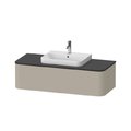 Тумба подвесная под раковину в центре 130х55 см Duravit Happy D.2 Plus, серо-коричневый (HP4942M6060) Duravit Тумбы