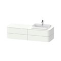 Тумба подвесная под раковину справа 160х55 см Duravit Happy D.2 Plus, белый матовый (HP4973R3636) Duravit Тумбы