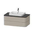 Тумба підвісна 100х55 см Duravit Happy D. 2 Plus, сіро-коричневий (HP496106060) Duravit Тумби