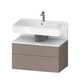 Тумба подвесная под раковину 79х59 см Duravit Qatego, базальт матовый (QA4394018430000) Duravit Тумбы