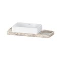 Мебельный комплект каменная консоль и раковина, 100 см, Duravit Qatego, серый (D4800200) Duravit Мебельные комплекты