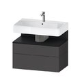 Тумба подвесная под раковину 79х59 см Duravit Qatego, графит матовый (QA4394016490000) Duravit Тумбы