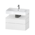 Тумба подвесная под раковину 79х59 см Duravit Qatego, белый матовый (QA4394018180000) Duravit Тумбы