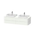 Тумба підвісна на 2 раковини 160х55 см Duravit Happy D. 2 Plus, білий супер матовий (HP4974B8484) Duravit Тумби