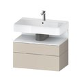 Тумба подвесная под раковину 79х59 см Duravit Qatego, серо-коричневый супер матовый (QA4394018830000) Duravit Тумбы