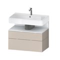 Тумба підвісна під раковину 79х59 см Duravit Qatego, сіро-коричневий (QA4394018910000) Duravit Тумби