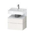 Тумба подвесная под раковину 59х59 см Duravit Qatego, белый супер матовый (QA4393018840000) Duravit Тумбы