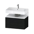 Тумба підвісна під раковину 79х59 см Duravit Qatego, дуб чорний (QA4394018160000) Duravit Тумби