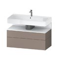 Тумба подвесная под раковину 99х59 см Duravit Qatego, базальт матовый (QA4395018430000) Duravit Тумбы