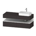 Тумба подвесная под раковину справа, 140х55 см Duravit Qatego, графит супер матовый (QA4766018800000) Duravit Тумбы