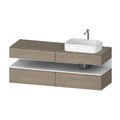Тумба подвесная под раковину справа, 160х55 см Duravit Qatego, дуб терра (QA4778018350000) Duravit Тумбы