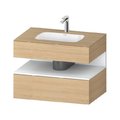 Мебельный комплект с консолью и раковиной 80х55 см Duravit Qatego, дуб (QA4785018300000) Duravit Мебельные комплекты