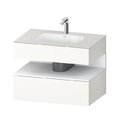 Меблевий комплект з консоллю і раковиною 80х55 см Duravit Qatego, білий супер матовий (QA4785018840000) Duravit Меблеві комплекти