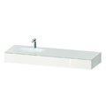 Меблевий комплект з консоллю і раковиною зліва, 160х55 см Duravit Qatego, білий (QA4693022220000) Duravit Меблеві комплекти